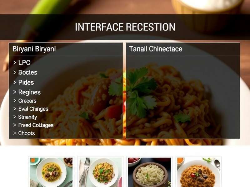 Tamil Nadu Biryani Odyssey Recipe System Recipe Collection Interface